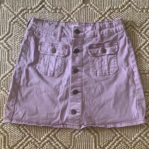 Altar’d State Blush Pink Mini Skirt with Buttons